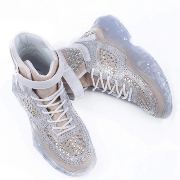 🥰NEW Multicolor High Sneakers Size 5 - Picture 4 of 7